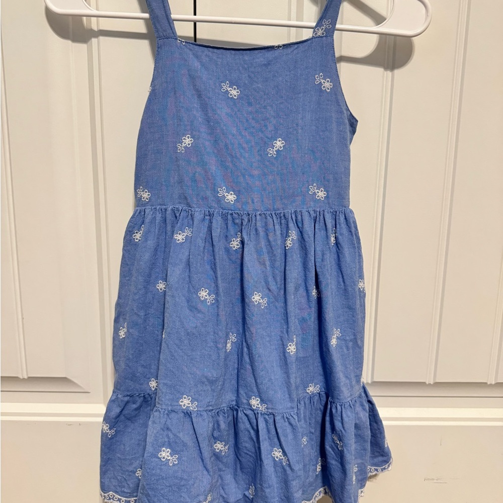 Cat & Jack Blue Floral Eyelet Sundress